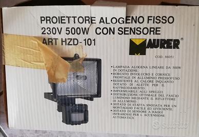proiettore/faro Maurer nuovo alogeno con sensore