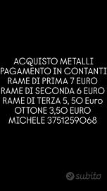 metalli vari pagamento immediato