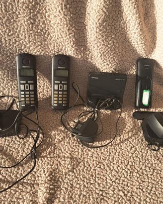 trio telefoni cordless siemens