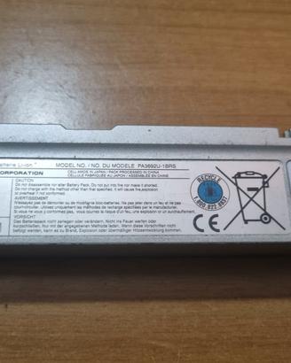 2592-Batteria PC Portatile Toshiba PA3692U-1BRS Gr