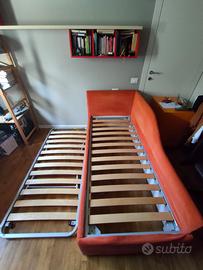 Letto singolo Twils e secondo letto estraibile