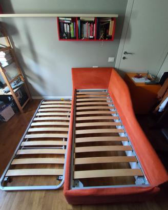 Letto singolo Twils e secondo letto estraibile