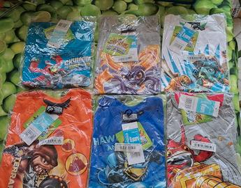 tg 6 anni skylanders t shirt magliette corte NUOVE