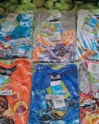 tg 6 anni skylanders t shirt magliette corte NUOVE