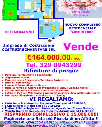 Nuovo Trivano con Giardini 164.000
