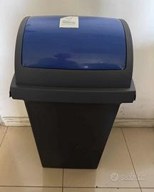 pattumiera quadrata con coperchio basculante lt 50