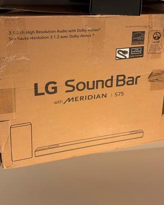 Soundbar LG S75Q 3.1.2 ch (380W) con MERIDIAN