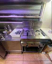 Friggitrice professionale due vasche 12+12 lt