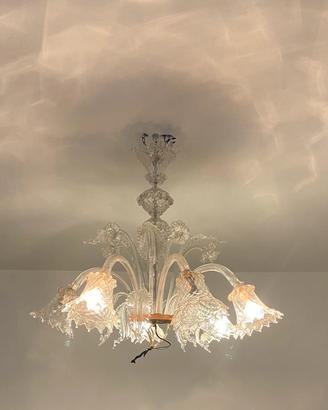 Lampadario vetro di murano vintage