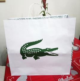 LACOSTE SHOPPER, BUSTA COCCODRILLO grande 50x47x17