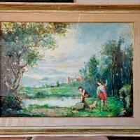 Quadro di Gigi Savi paesaggio di campagna