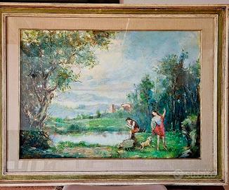 Quadro di Gigi Savi paesaggio di campagna