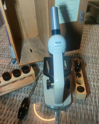 Microscopio Giapponese WESO L-22 con Custodia Orig