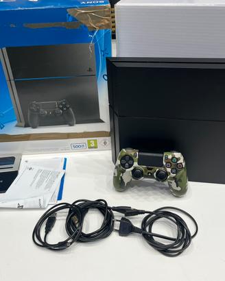 Playstation 4 500Gb Sony Scatola Play Ps4 Nero