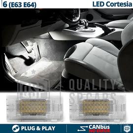 Luci LED Vano Piedi BMW Serie 6 E63 64 Luce Bianca