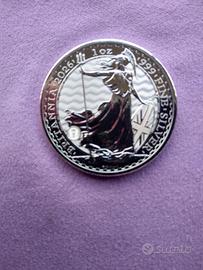 B R I T A N N I A 2 0 2 6 - 1 OZ. PURO ARGENTO 999