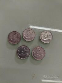 Monete 5 lire