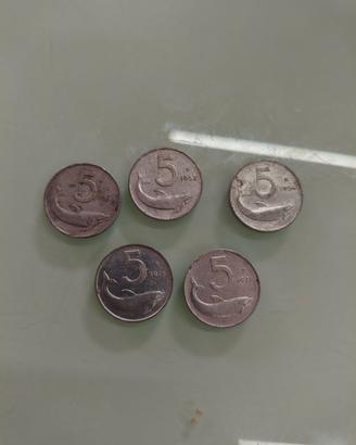 Monete 5 lire