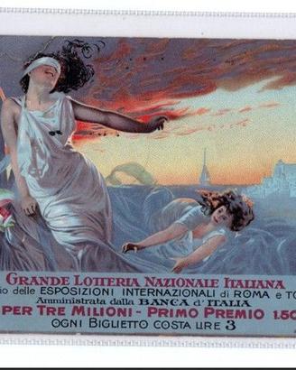 Cartolina Grande Lotteria Nazionale italiana