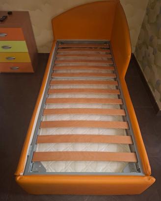 Letto singolo con materasso 