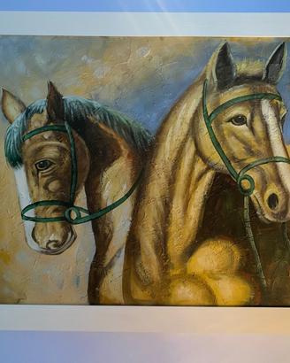 Quadro con cavalli