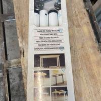 Gambe da tavolo regolabili smontabili 71/74cm