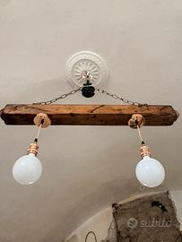 Lampadario rustico