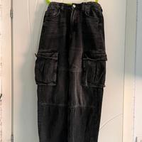 Jeans cargo baggy neri
