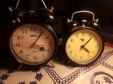 SVEGLIA CARICA MANUALE E BINO ANNI 70