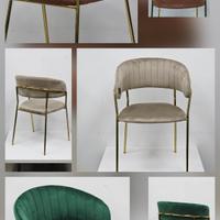 sedia new velvet in velluto 
