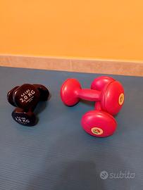 Coppia Usata Manubri Neri/BluNotte Decathlon 2kg