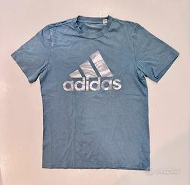 T-shirt Adidas grigia con logo