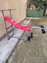 Panca Weider Fassi con supporto  bilancere e gambe