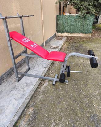 Panca Weider Fassi con supporto  bilancere e gambe