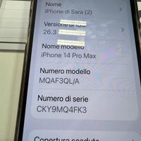 Iphone 14 pro max 512 mb nero