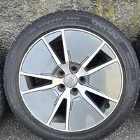 4 cerchi in lega Audi A1 con gomme invernali