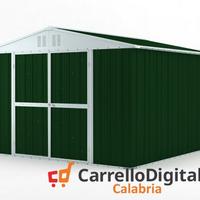 Box struttura lamiera Acciaio 327x307 verde scuro