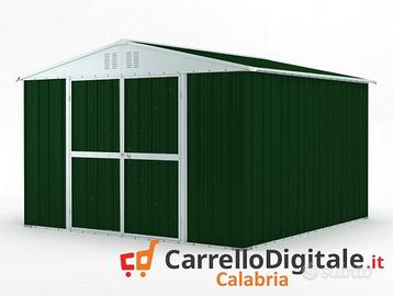 Box struttura lamiera Acciaio 327x307 verde scuro