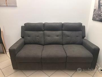 Divano 3 posti- 2 recliner elettrici laterali