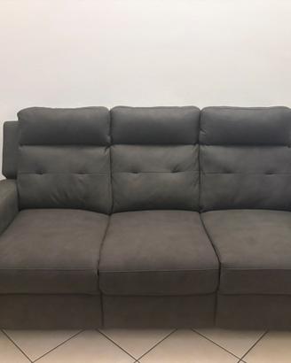 Divano 3 posti- 2 recliner elettrici laterali