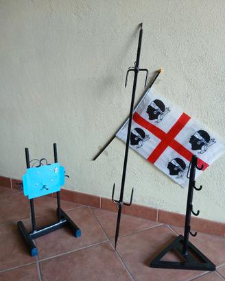 Girarrosto a batteria 4,5 volt.  (celeste )