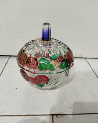 vaso vetro decorato