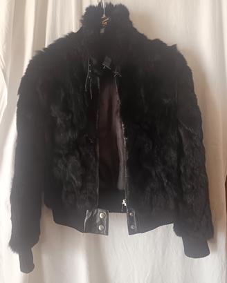 Giubbotto bomber donna 100% coniglio