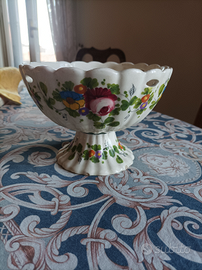 Alzatina ceramica con fiori