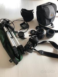 NIKON reflex D3000, 2 obiett.+acc. 15247 scatti