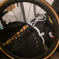 Ruote miche carbonio super leggere tubolare 50-40m