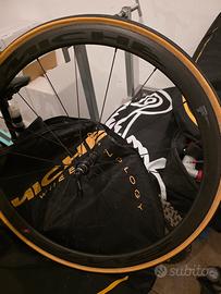 Ruote miche carbonio super leggere tubolare 50-40m