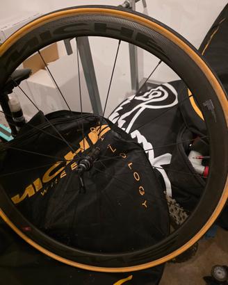 Ruote miche carbonio super leggere tubolare 50-40m