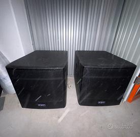 Coppia di subwoofer professionali Fbt Mitus 118SA