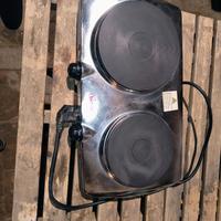 fornello elettrico portatile a due fuochi